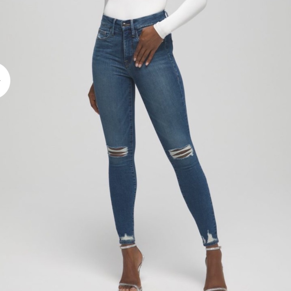 Good American Good Legs Chewed Hem